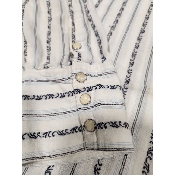 1990's Polo by Ralph Lauren western vibe - button up with pearl snaps size XL - Picture 3 of 8